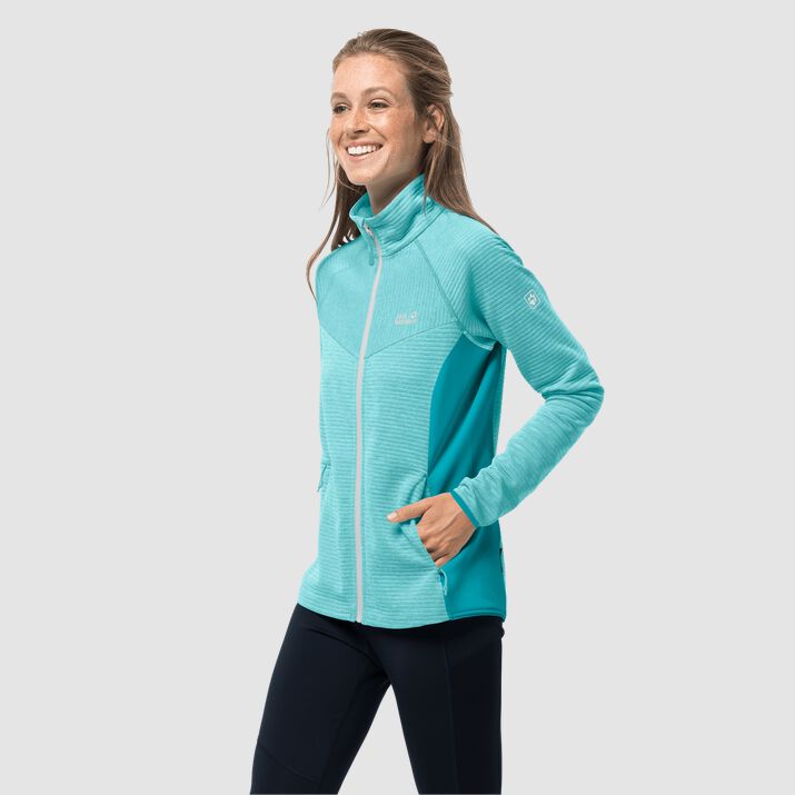 Jack Wolfskin Womens Active Tongari Fleece Jacket Mint 306918YDL